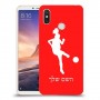 כדורגל - אישה כיסוי מגן קשיח בעיצוב אישי עם השם שלך ל Xiaomi Mi Max 3 יחידה אחת סקרין מובייל