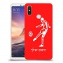 שחקן כדורגל כיסוי מגן קשיח בעיצוב אישי עם השם שלך ל Xiaomi Mi Max 3 יחידה אחת סקרין מובייל