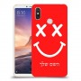 סמיילי כיסוי מגן קשיח בעיצוב אישי עם השם שלך ל Xiaomi Mi Max 3 יחידה אחת סקרין מובייל