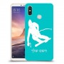 סקִי כיסוי מגן קשיח בעיצוב אישי עם השם שלך ל Xiaomi Mi Max 3 יחידה אחת סקרין מובייל