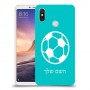 כדורגל - כדור כיסוי מגן קשיח בעיצוב אישי עם השם שלך ל Xiaomi Mi Max 3 יחידה אחת סקרין מובייל