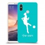 כדורגל - אישה כיסוי מגן קשיח בעיצוב אישי עם השם שלך ל Xiaomi Mi Max 3 יחידה אחת סקרין מובייל