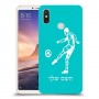 שחקן כדורגל כיסוי מגן קשיח בעיצוב אישי עם השם שלך ל Xiaomi Mi Max 3 יחידה אחת סקרין מובייל