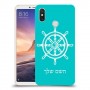 הגה - קפטן - ים כיסוי מגן קשיח בעיצוב אישי עם השם שלך ל Xiaomi Mi Max 3 יחידה אחת סקרין מובייל