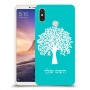 עץ כיסוי מגן קשיח בעיצוב אישי עם השם שלך ל Xiaomi Mi Max 3 יחידה אחת סקרין מובייל