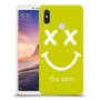 סמיילי כיסוי מגן קשיח בעיצוב אישי עם השם שלך ל Xiaomi Mi Max 3 יחידה אחת סקרין מובייל