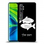 דגים כיסוי מגן קשיח בעיצוב אישי עם השם שלך ל Xiaomi Mi Note 10 Pro יחידה אחת סקרין מובייל