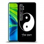 סמל יינג יאנג - סין כיסוי מגן קשיח בעיצוב אישי עם השם שלך ל Xiaomi Mi Note 10 Pro יחידה אחת סקרין מובייל
