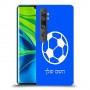 כדורגל - כדור כיסוי מגן קשיח בעיצוב אישי עם השם שלך ל Xiaomi Mi Note 10 Pro יחידה אחת סקרין מובייל