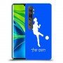 כדורגל - אישה כיסוי מגן קשיח בעיצוב אישי עם השם שלך ל Xiaomi Mi Note 10 Pro יחידה אחת סקרין מובייל