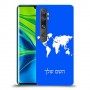 מפת העולם כיסוי מגן קשיח בעיצוב אישי עם השם שלך ל Xiaomi Mi Note 10 Pro יחידה אחת סקרין מובייל