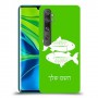 דגים כיסוי מגן קשיח בעיצוב אישי עם השם שלך ל Xiaomi Mi Note 10 Pro יחידה אחת סקרין מובייל