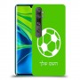 כדורגל - כדור כיסוי מגן קשיח בעיצוב אישי עם השם שלך ל Xiaomi Mi Note 10 Pro יחידה אחת סקרין מובייל