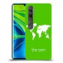מפת העולם כיסוי מגן קשיח בעיצוב אישי עם השם שלך ל Xiaomi Mi Note 10 Pro יחידה אחת סקרין מובייל