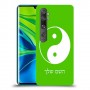 סמל יינג יאנג - סין כיסוי מגן קשיח בעיצוב אישי עם השם שלך ל Xiaomi Mi Note 10 Pro יחידה אחת סקרין מובייל