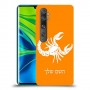 עקרב כיסוי מגן קשיח בעיצוב אישי עם השם שלך ל Xiaomi Mi Note 10 Pro יחידה אחת סקרין מובייל