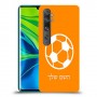 כדורגל - כדור כיסוי מגן קשיח בעיצוב אישי עם השם שלך ל Xiaomi Mi Note 10 Pro יחידה אחת סקרין מובייל