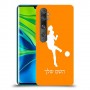 כדורגל - אישה כיסוי מגן קשיח בעיצוב אישי עם השם שלך ל Xiaomi Mi Note 10 Pro יחידה אחת סקרין מובייל