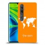 מפת העולם כיסוי מגן קשיח בעיצוב אישי עם השם שלך ל Xiaomi Mi Note 10 Pro יחידה אחת סקרין מובייל
