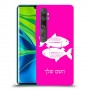 דגים כיסוי מגן קשיח בעיצוב אישי עם השם שלך ל Xiaomi Mi Note 10 Pro יחידה אחת סקרין מובייל