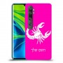 עקרב כיסוי מגן קשיח בעיצוב אישי עם השם שלך ל Xiaomi Mi Note 10 Pro יחידה אחת סקרין מובייל
