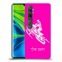 אופנוע שלג כיסוי מגן קשיח בעיצוב אישי עם השם שלך ל Xiaomi Mi Note 10 Pro יחידה אחת סקרין מובייל