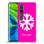 שלג כיסוי מגן קשיח בעיצוב אישי עם השם שלך ל Xiaomi Mi Note 10 Pro יחידה אחת סקרין מובייל