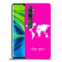מפת העולם כיסוי מגן קשיח בעיצוב אישי עם השם שלך ל Xiaomi Mi Note 10 Pro יחידה אחת סקרין מובייל