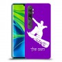 סנובורד כיסוי מגן קשיח בעיצוב אישי עם השם שלך ל Xiaomi Mi Note 10 Pro יחידה אחת סקרין מובייל
