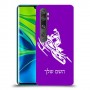אופנוע שלג כיסוי מגן קשיח בעיצוב אישי עם השם שלך ל Xiaomi Mi Note 10 Pro יחידה אחת סקרין מובייל