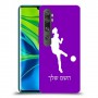 כדורגל - אישה כיסוי מגן קשיח בעיצוב אישי עם השם שלך ל Xiaomi Mi Note 10 Pro יחידה אחת סקרין מובייל