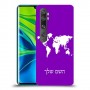 מפת העולם כיסוי מגן קשיח בעיצוב אישי עם השם שלך ל Xiaomi Mi Note 10 Pro יחידה אחת סקרין מובייל