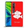 דגים כיסוי מגן קשיח בעיצוב אישי עם השם שלך ל Xiaomi Mi Note 10 Pro יחידה אחת סקרין מובייל
