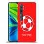 כדורגל - כדור כיסוי מגן קשיח בעיצוב אישי עם השם שלך ל Xiaomi Mi Note 10 Pro יחידה אחת סקרין מובייל