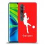 כדורגל - אישה כיסוי מגן קשיח בעיצוב אישי עם השם שלך ל Xiaomi Mi Note 10 Pro יחידה אחת סקרין מובייל