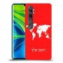 מפת העולם כיסוי מגן קשיח בעיצוב אישי עם השם שלך ל Xiaomi Mi Note 10 Pro יחידה אחת סקרין מובייל