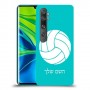 כדורעף - כדור כיסוי מגן קשיח בעיצוב אישי עם השם שלך ל Xiaomi Mi Note 10 Pro יחידה אחת סקרין מובייל