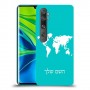 מפת העולם כיסוי מגן קשיח בעיצוב אישי עם השם שלך ל Xiaomi Mi Note 10 Pro יחידה אחת סקרין מובייל