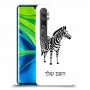 זברה כיסוי מגן קשיח בעיצוב אישי עם השם שלך ל Xiaomi Mi Note 10 Pro יחידה אחת סקרין מובייל