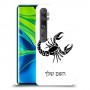 עקרב כיסוי מגן קשיח בעיצוב אישי עם השם שלך ל Xiaomi Mi Note 10 Pro יחידה אחת סקרין מובייל
