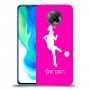 כדורגל - אישה כיסוי מגן קשיח בעיצוב אישי עם השם שלך ל Xiaomi Poco F2 Pro יחידה אחת סקרין מובייל