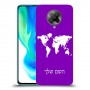 מפת העולם כיסוי מגן קשיח בעיצוב אישי עם השם שלך ל Xiaomi Poco F2 Pro יחידה אחת סקרין מובייל