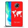 מפת העולם כיסוי מגן קשיח בעיצוב אישי עם השם שלך ל Xiaomi Poco F2 Pro יחידה אחת סקרין מובייל