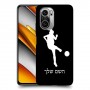 כדורגל - אישה כיסוי מגן קשיח בעיצוב אישי עם השם שלך ל Xiaomi Poco F3 יחידה אחת סקרין מובייל