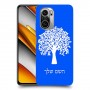 עץ כיסוי מגן קשיח בעיצוב אישי עם השם שלך ל Xiaomi Poco F3 יחידה אחת סקרין מובייל