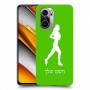 ג'וגלין - אישה כיסוי מגן קשיח בעיצוב אישי עם השם שלך ל Xiaomi Poco F3 יחידה אחת סקרין מובייל