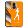 ג'וגלין - אישה כיסוי מגן קשיח בעיצוב אישי עם השם שלך ל Xiaomi Poco F3 יחידה אחת סקרין מובייל