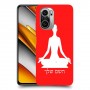 יוגה כיסוי מגן קשיח בעיצוב אישי עם השם שלך ל Xiaomi Poco F3 יחידה אחת סקרין מובייל