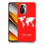 מפת העולם כיסוי מגן קשיח בעיצוב אישי עם השם שלך ל Xiaomi Poco F3 יחידה אחת סקרין מובייל