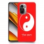 סמל יינג יאנג - סין כיסוי מגן קשיח בעיצוב אישי עם השם שלך ל Xiaomi Poco F3 יחידה אחת סקרין מובייל